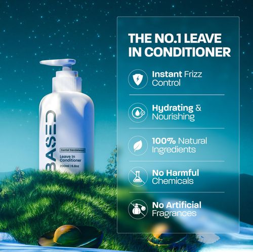 Premium Leave-In Conditioner for Men: Tames Frizz & Smooths Hair Instantly - Top Performer