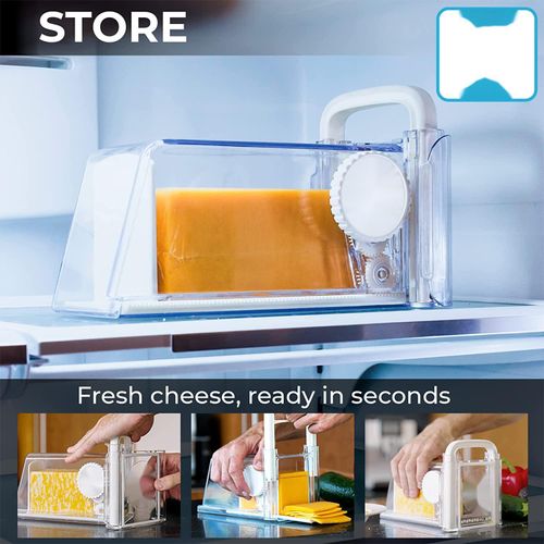 4-in-1 Butter Slicer - Multi-Functional Cheese Slicer with Storage Compartment | Home Kitchen Tool for Butter & Cheese Cutting