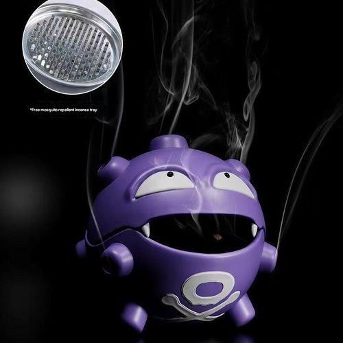 Pokémon Cartoon Incense Burner & Mosquito Coil Holder - Convenient Incense Storage Box | Creative Anime Figurine Decor, Practical Censer for Incense Sticks & Coils