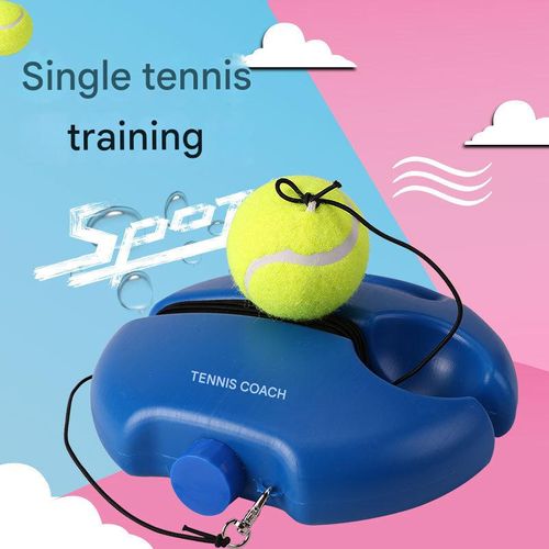 Pro-Grade Solo Tennis Trainer - Ultra-Durable Base w| Abrasion-Proof Bungee | Weather-Resistant Court Equipment