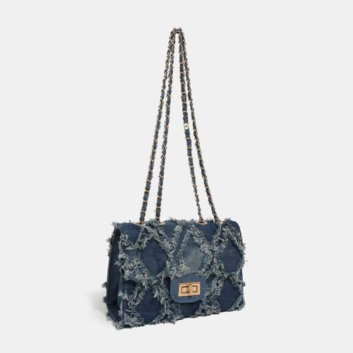 Unique Tie-Dye Denim Shoulder Bag - Handcrafted Elevated & Versatile Crossbody | Expressive Women's Casual Statement Piece