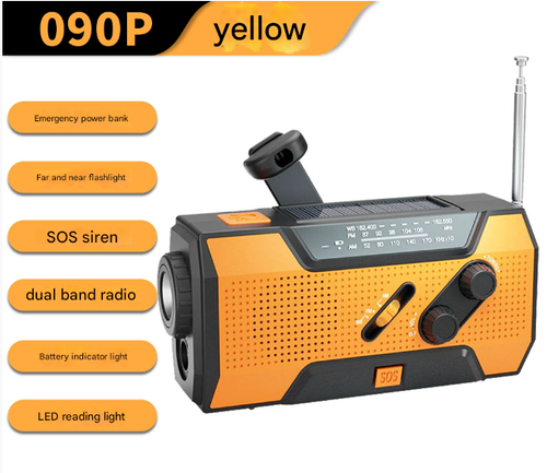 Bestselling Outdoor Emergency Portable Radio - Multi-Functional Solar & Hand-Crank Powered Radio with Versatile Survival Features