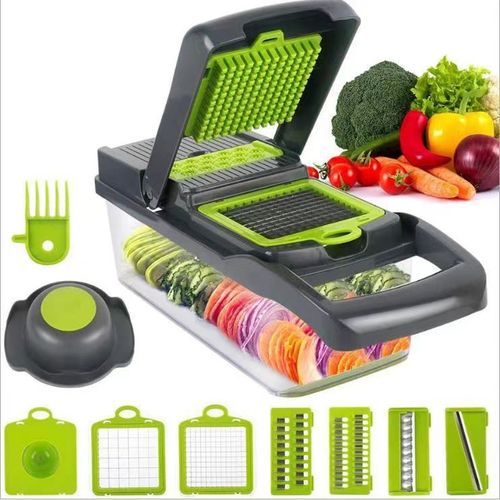 Bestselling 16-Piece Multi-Functional Kitchen Chopper Set - Versatile Vegetable Slicer, Shredder & Dicer | All-in-One Food Prep Tools for Home Use