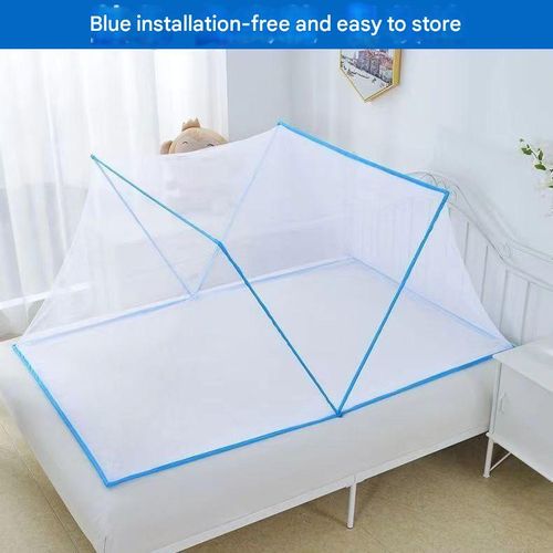 No-Assembly Mosquito Net – Portable Flip-Top Design for Bed, Travel & Dorm Use