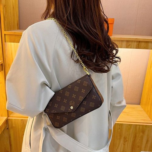 Trending Retro Mini Bag for Women - 2024 Winter New Arrival | Niche Vintage Monogram Chain Envelope Bag, Luxury Stylish Crossbody & Shoulder Bag with High-End Appeal