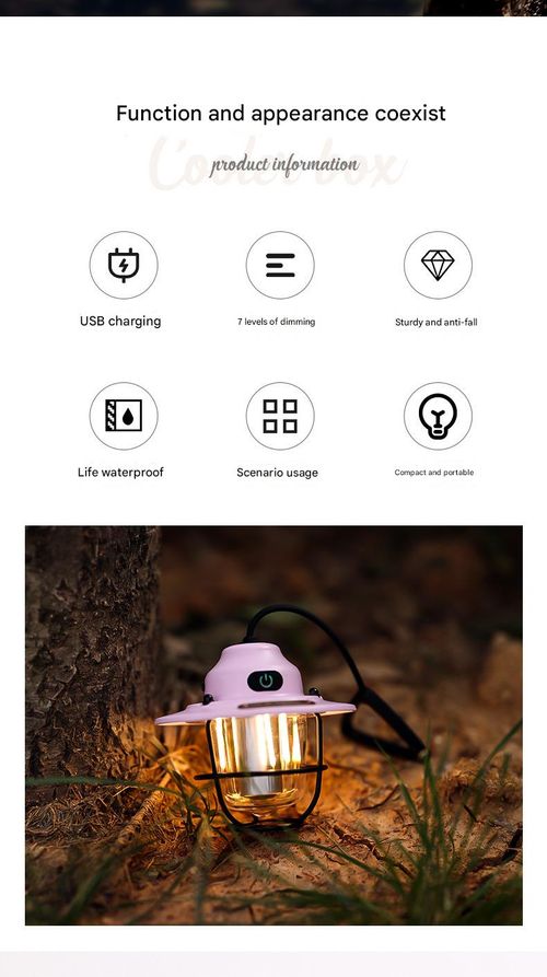 Black version energy-saving pine cone lamp | long-lasting rechargeable pendant lamp for camping ambience and tent lightin