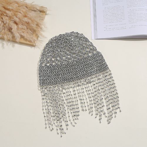 Dramatic Crystal Cascade Headpiece - Spotlight-Ready Fringe Crown w | Runway Glamour for Stage & Soirée Chic