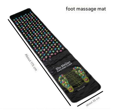 Acupressure Foot Massage Mat - Professional Foot Reflexology Pad for Home Fitness | Extra Firm Silicone Foot Mat & Walking Carpet for Foot Health