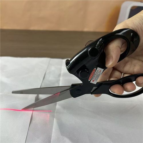 Infrared-Guided Laser Scissors - Precision Cutting Shears for Tailoring, Paper & Kitchen Use | Multi-Purpose Daily Essentials with Infrared Alignment
