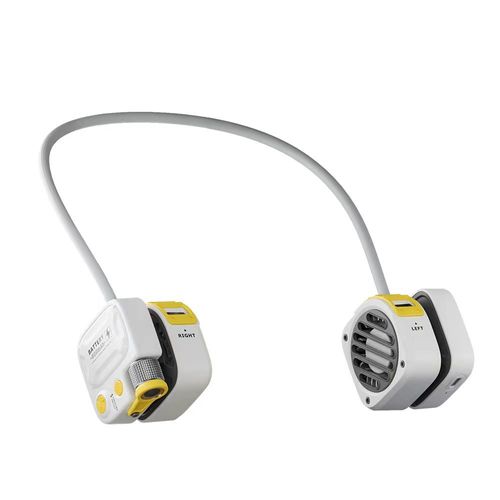White 2025 Summer New Outdoor Neck Fan - Ultra-Portable, Bladeless & Quiet | Must-Have for On-the-Go Use