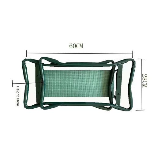 Foldable Garden Kneeler with Tool Kit - 2-in-1 Outdoor Stool for Seating and Fitness Support | Oxford Cloth and Iron Pipe Garden Hardware