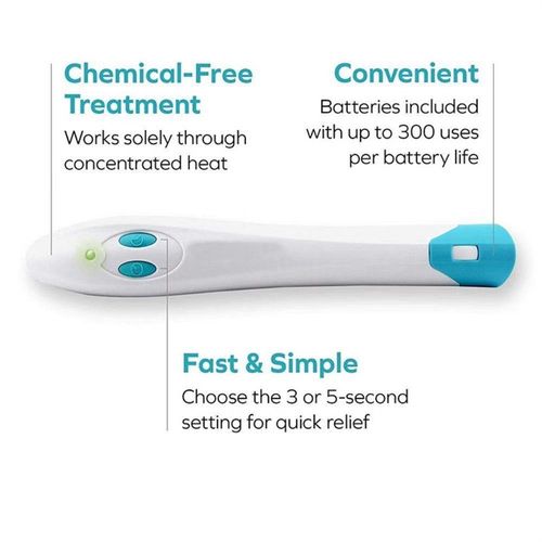 Tech-Enhanced Bite Relief Pen - Smart Targeted Relief for Mosquito Bites | 3-Second Cooling Touch w| Adjustable Pressure (Adult & Kid Safe)