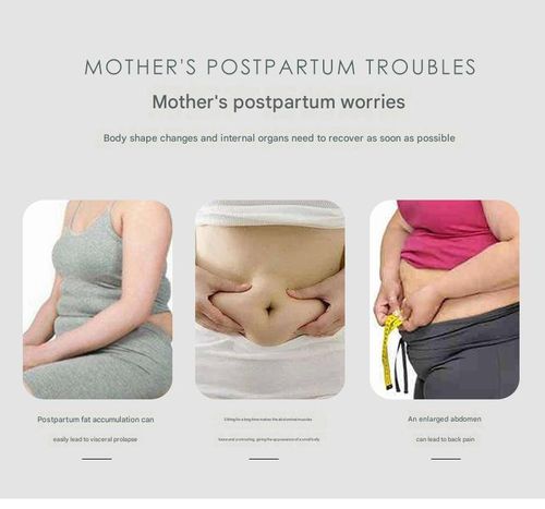 Black Postpartum Abdominal Binder - Postnatal Slimming Girdle for Natural & C-Section Recovery | Maternity Shapewear for Tummy Control & Waist Slimming
