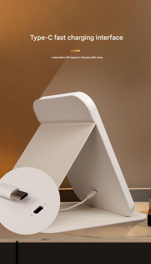 LED Lighted Makeup Mirror - Portable Foldable Tabletop Mirror with 3-Level Dimmable Lights | Stand-Up Vanity Mirror for Students, Dorm & Home Use