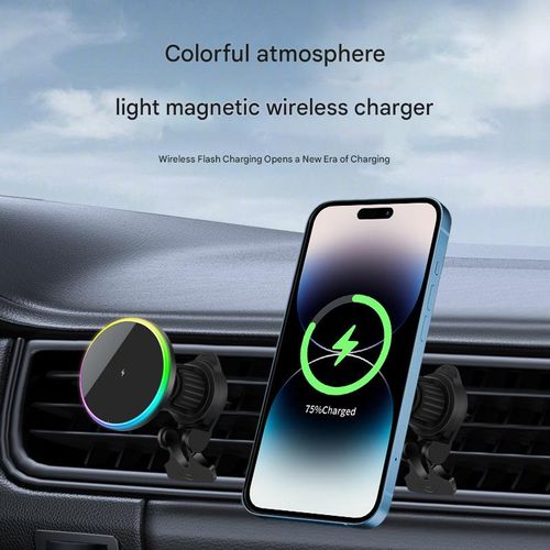 StrongHold MagSafe Charger Mount - Vent Pro Clip w | Instant Magnetic Snap & 360 Adjustment