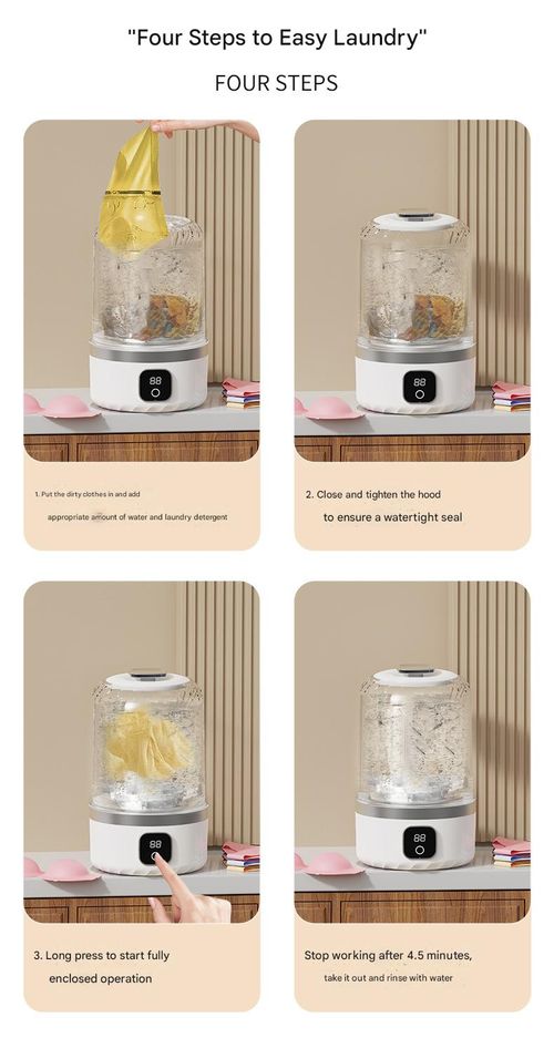 Cloud White Delicates Cleaning Pod - Auto IntimateWasher™ for Underwear|Socks w| 99.9% Bacteria Removal | No-Install Mini Machine