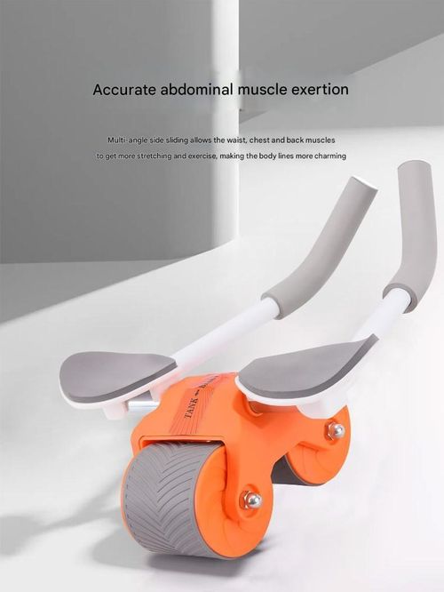 Dual-Wheel Ab Roller - Unisex Core Slider w | Elbow Support | Heavy-Duty Home Gym Equipment for Men & Women
