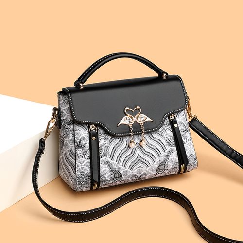 2025 New Black Luxury Fashion Crossbody Bag for Women - Elegant Chinese-Style Embroidered Tote | Versatile Designer Handbag, Trendy Stylish Single-Shoulder Purse
