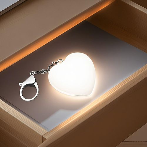 Unique Heart Light Keychain Gift | Adorable Mini Purse Night Lamp for Her | Creative & Portable Present, Birthday Idea