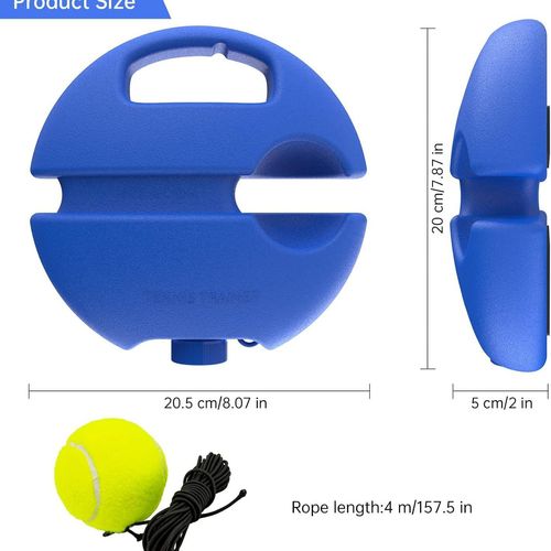 Pro-Grade Solo Tennis Trainer - Ultra-Durable Base w| Abrasion-Proof Bungee | Weather-Resistant Court Equipment