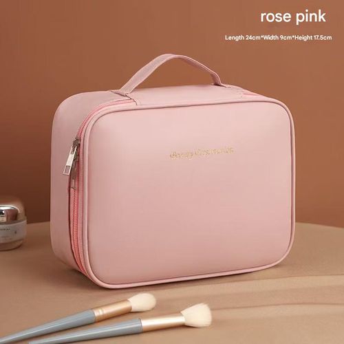 3-in-1 Multi-Functional Cosmetic Bag - Large-Capacity, Premium & Niche-Designed Organizer with Divided Compartments | Portable Makeup Case Ideal for Travel & Professional Makeup Artists