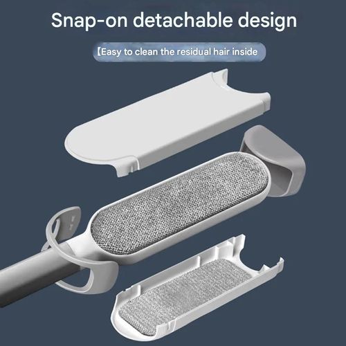 Portable Double-Sided Lint & Dust Remover - Static-Free for Clothes, Beds, Sofas | Reusable & Washable Household Tool