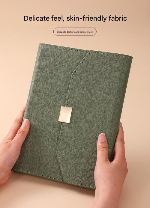 Matcha Green Business Notebook Set - A6 Loose-Leaf Premium Gift Box | High-end executive notebook, stylish diary, perfect for office use and gift giving