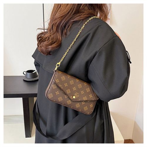 Trending Retro Mini Bag for Women - 2024 Winter New Arrival | Niche Vintage Monogram Chain Envelope Bag, Luxury Stylish Crossbody & Shoulder Bag with High-End Appeal