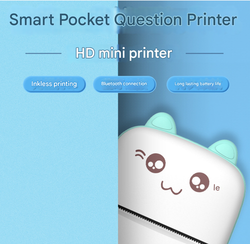 Portable & Wireless C9 Mini Label Printer - Pocket-Size for On-the-Go Sticker Printing, Bluetooth Phone Connectivity