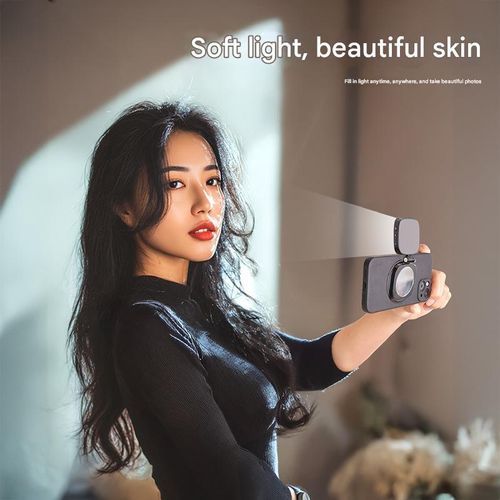 Pocket-Size Folding Beauty Light: Vanity Mirror w Magnetic Holder & Targeted Glow - Collapses Flat, Perfect for Travel