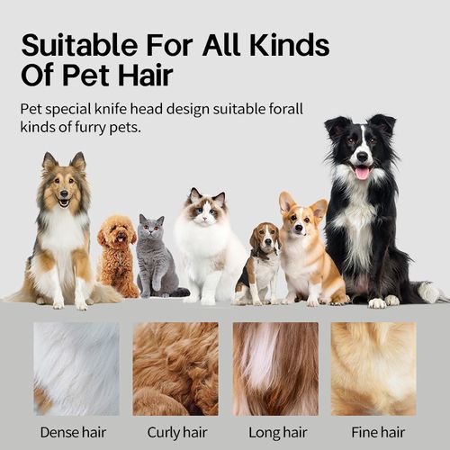 「HydroClean Pet Grooming Kit」- Detachable Blade System & Fully Submersible | IPX7 Washable Clipper