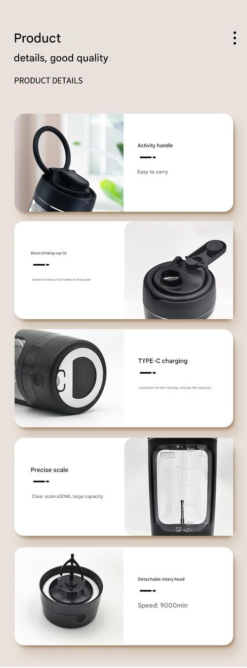 One-Touch Mixing Cup - Rechargeable Auto-Stir w | 6000RPM Motor & Heat-Resistant Tritan | Gym & Meal Prep Essential