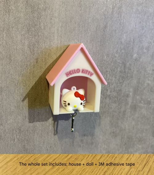Sanrio Smart Key Organizer - Mini House Keyring with Secure Anti-Misplacement Design