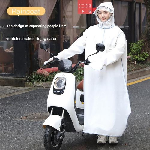 Full-Body Riding Raincoat: Rider-Centric Design with Extended Foot Shield - Storm-Proof & Tangle-Free Safety