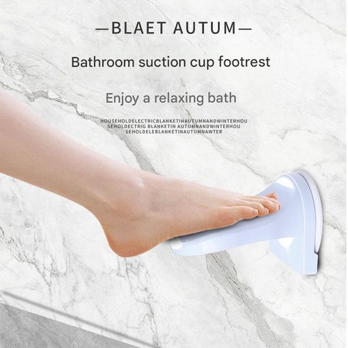 Household Bathroom Suction Cup Foot Pedal - Convenient Foot Stool for Bathing & Shower | Amazon Home Bathroom Step Board, Easy to Install & Use