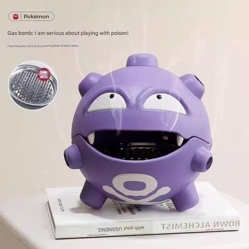 Pokémon Cartoon Incense Burner & Mosquito Coil Holder - Convenient Incense Storage Box | Creative Anime Figurine Decor, Practical Censer for Incense Sticks & Coils