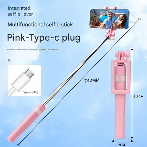 Professional Selfie Stick Tripod Combo - Bluetooth Control, Adjustable LED Light & 360° Rotation