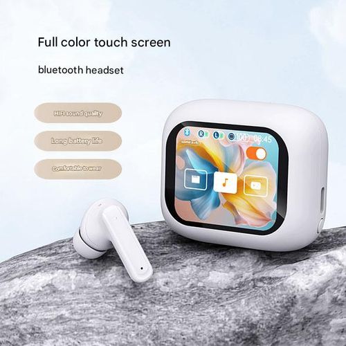 AI Smart Translation Earbuds LX10 - Wireless Bluetooth 5.4 w | Real-Time Voice Translator & Active Noise Cancelling | HD Touchscreen for Travel | Business