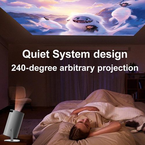 TrueHD Portable Projector - HY300 1080p 250-Lumen Cannon Design | Auto Keystone for Day |Night Wall Clarity