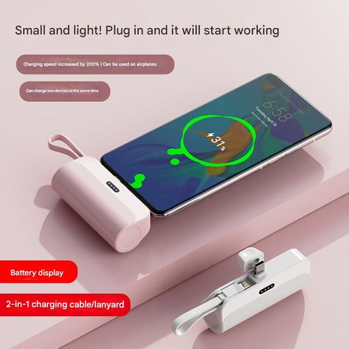 「Glacier White Capsule Pro」- Smart MFi-Certified Power Bank for iPhone w | Auto-Sensing Tech & 10,000mAh Capacity | Built-in Cable & Portable Charging Pod