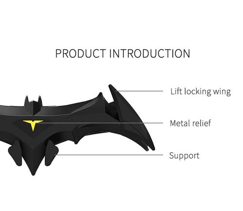 New Bat-Shaped Car Phone Mount - Portable Cartoon Air Vent Holder | Universal Navigation Stand for Phones, Easy to Install & Remove