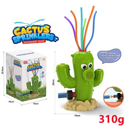 Wacky Wobbling Cactus Sprinkler - Whirling Water Spray & Automatic Swaying for Splashing Garden Fun!