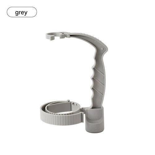Gray Beverage & Condiment Handle - Portable Pour Spout with Precise Flow Control | Built-in Opener to Prevent Spills & Slippage While Pouring