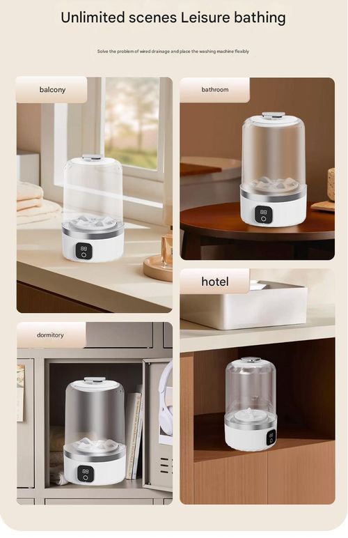 Cloud White Delicates Cleaning Pod - Auto IntimateWasher™ for Underwear|Socks w| 99.9% Bacteria Removal | No-Install Mini Machine