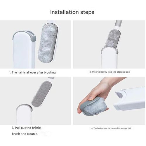 Portable Double-Sided Lint & Dust Remover - Static-Free for Clothes, Beds, Sofas | Reusable & Washable Household Tool