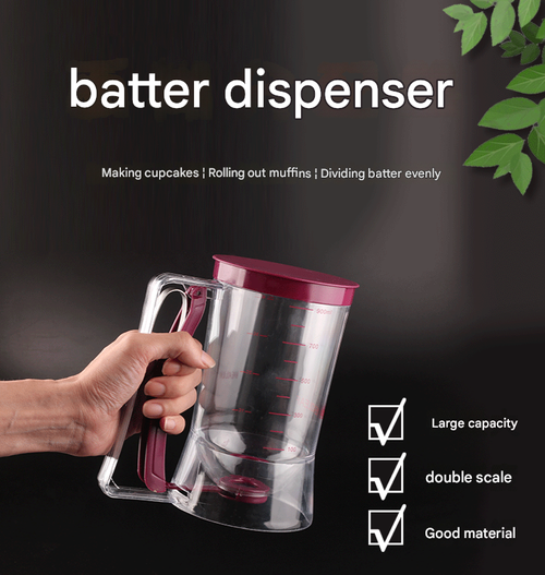 Cupcake Batter Dispenser - Efficient Handheld Funnel Batter Dispenser | Precision Batter Separator for Cupcake Baking