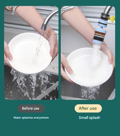 Universal Click-Fit Filter Faucet - White Swivel Design w| 99% Chlorine Reduction & Anti-Splash Nozzle | DIY Install