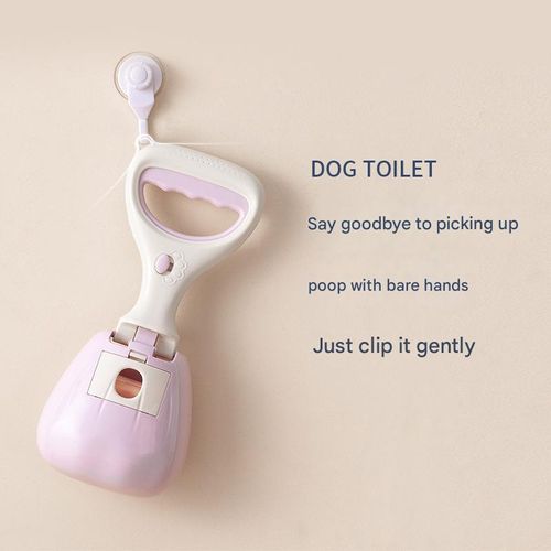 Purple Portable Poop Bag Holder w | Built-in Waste Bags | Compact Hands-Free Dispenser for Dog Walks | Bestseller On-the-Go Cleanup