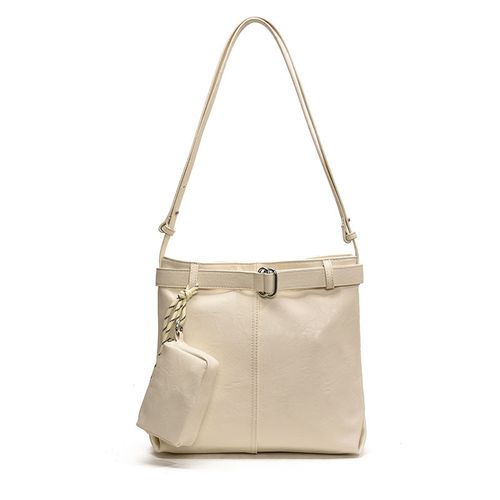 2025 New Off-White Tote Bag - Trendy Denim-Style Large-Capacity Bag for Women | Casual Versatile Bag for Student & Commute (Crossbody Convertible)