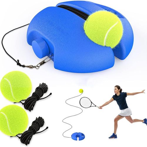 Pro-Grade Solo Tennis Trainer - Ultra-Durable Base w| Abrasion-Proof Bungee | Weather-Resistant Court Equipment